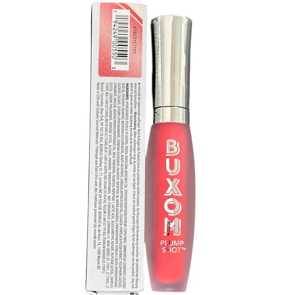 Buxom NIB Plump Shot Sheer Tint Collagen Infused Lip Serum Koral Kiss - Picture 2 of 6